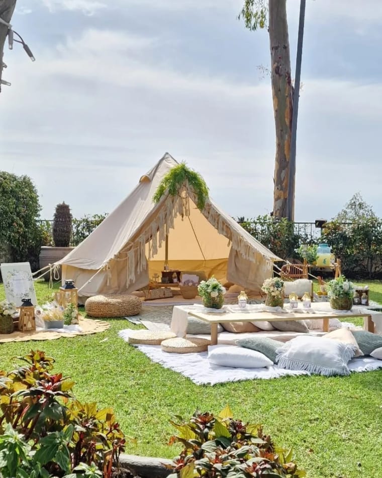 Big Tipi infantil montado en Nueva Andalucía, Marbella — El Baúl de Zoé